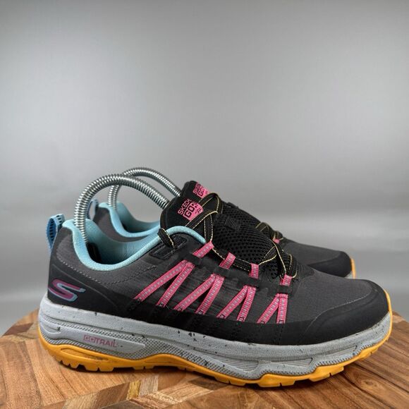 Skechers Go Run Trail Altitude Performance Running Shoes Women's 7.5 Black - Picture 1 of 8